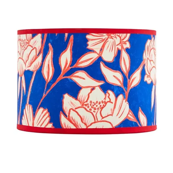 Tree Peony Lamp Shade - Multicolor, Fabric