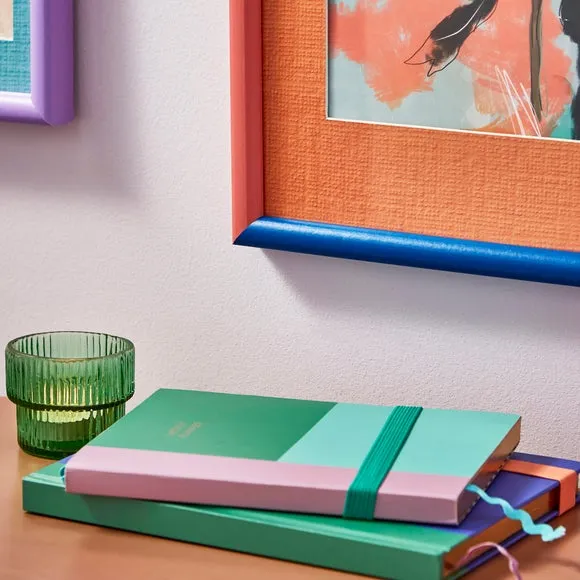 Two Tone Photo Frame - Cobalt/Coral