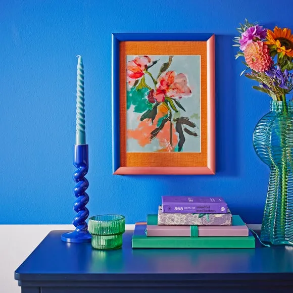 Two Tone Photo Frame - Cobalt/Coral image