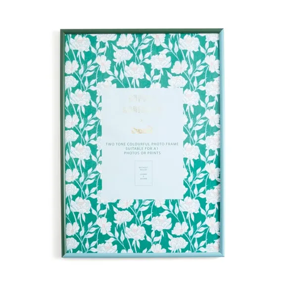 Two Tone Photo Frame - Turquoise/Jade