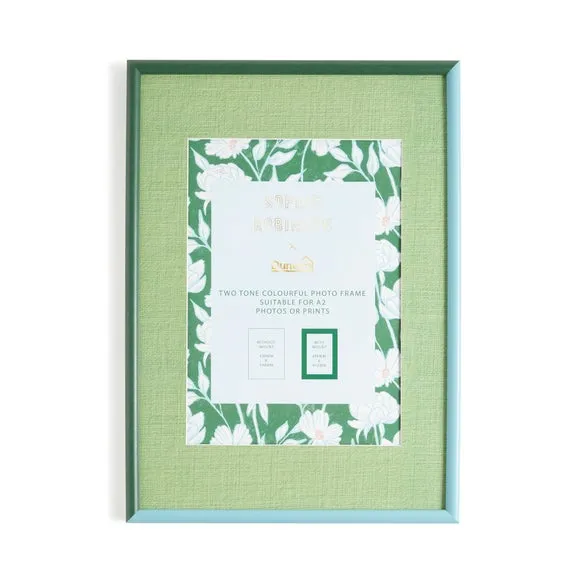 Two Tone Photo Frame - Turquoise/Jade