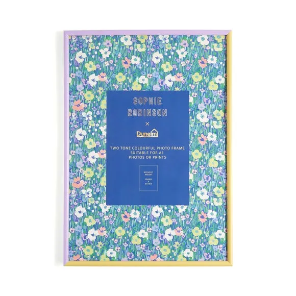 Two Tone Photo Frame - Zest/Lilac