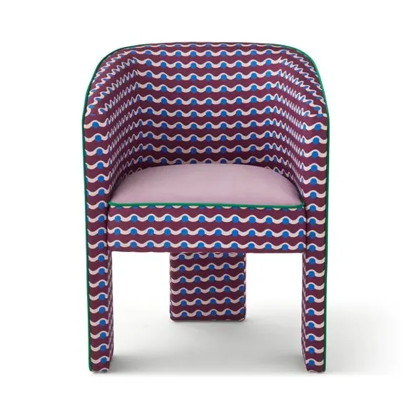 Upholstered Dining Chair - Purple, Fabric