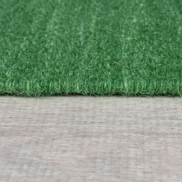 Zig Zag Stair Runner - Green, Wool