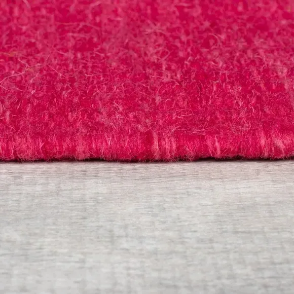 Zig Zag Stair Runner - Raspberry, Wool