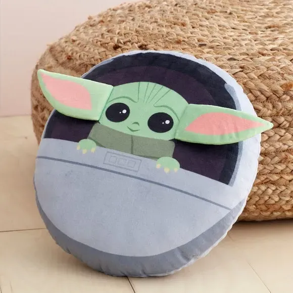 3D Character Cushion - Green, Polyester