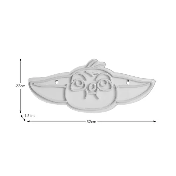 Grogu Neon Sign Light - Green, Acrylic