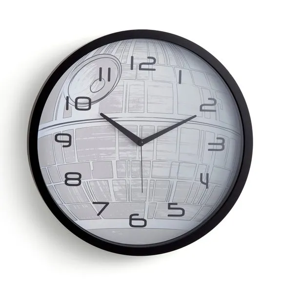 Round Wall Clock Silent Movement - Black