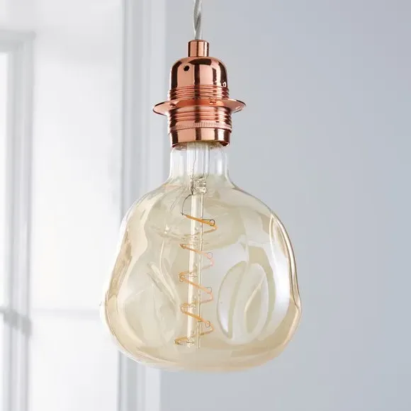 5W Spiral Filament LED Bulb - Gold, Glass