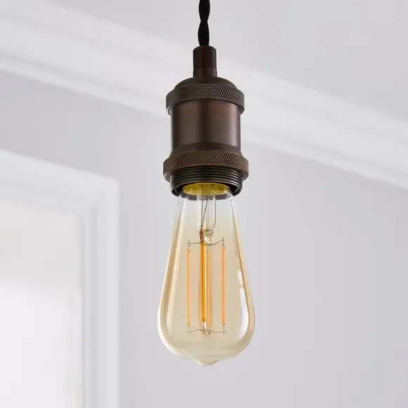 5W ST58 LED Dimmable Bulb - Amber