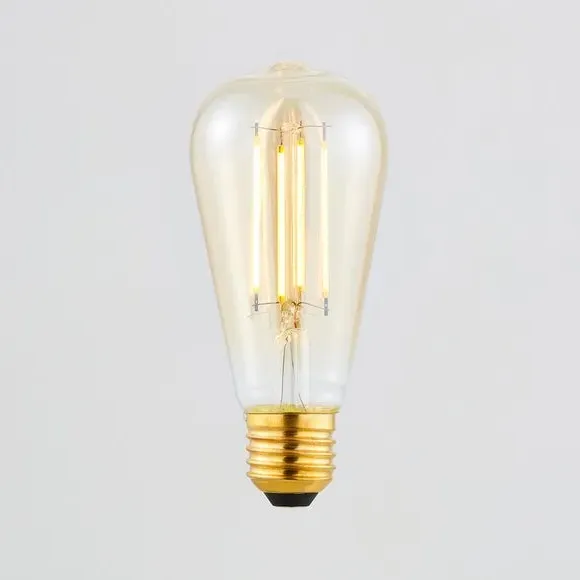 5W ST58 LED Dimmable Bulb - Amber