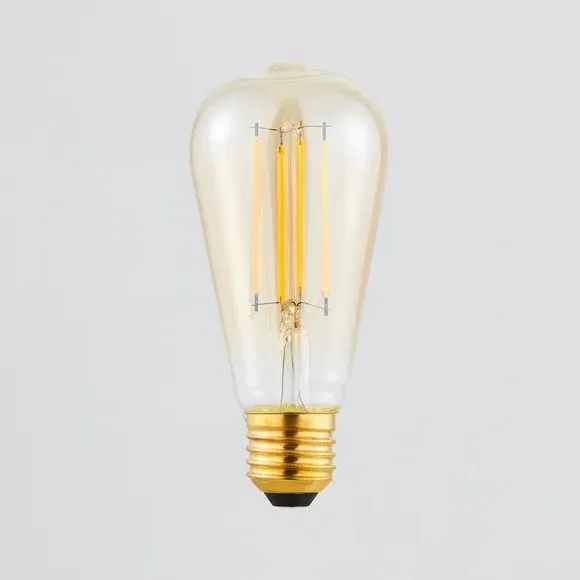 5W ST58 LED Dimmable Bulb - Amber
