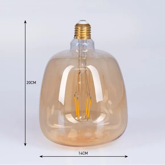 Decorative Filament Bulb - Amber, Glass