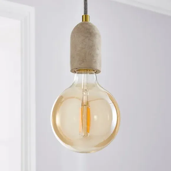G125 Globe LED Dimmable Bulb - Amber, 4.5W ES