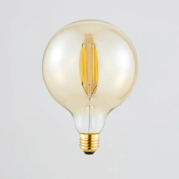 G125 Globe LED Dimmable Bulb - Amber, 4.5W ES