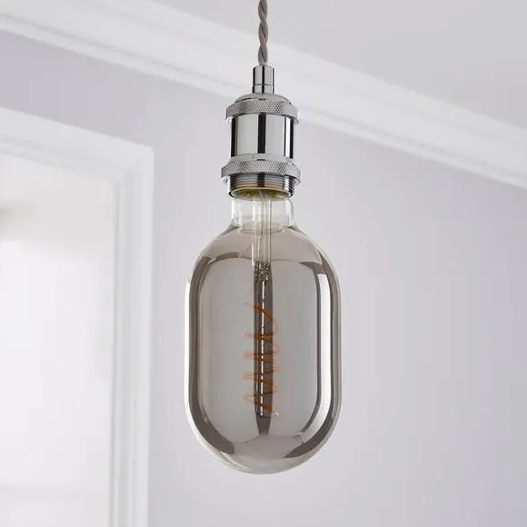 Oval Filament Bulb 4W - Chrome, LED