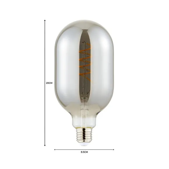 Oval Filament Bulb 4W - Chrome, LED