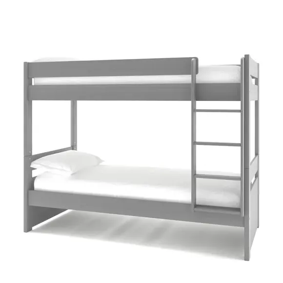 Bunk Bed with Ladder - Grey, Pine