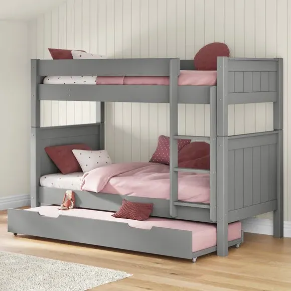 Bunk Bed with Open Trundle - Grey, Wood image