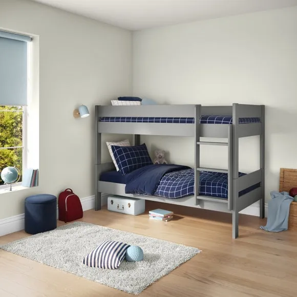 Compact Bunk Bed Convertible - Grey, Wood