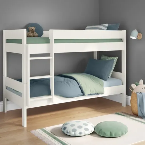 Compact Bunk Bed Convertible - White, Wood