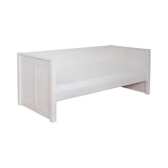 Pine Day Bed with High Foot End - White, Wood