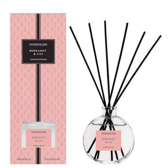 120ml Reed Diffuser Bergamot & Lily - Pink image