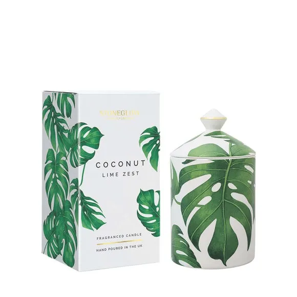 Ceramic Candle Coconut Lime Zest - Grey