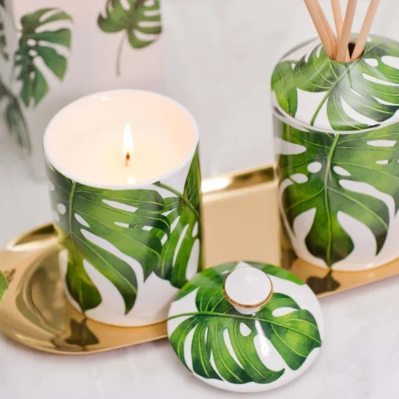 Ceramic Candle Coconut Lime Zest - Grey image