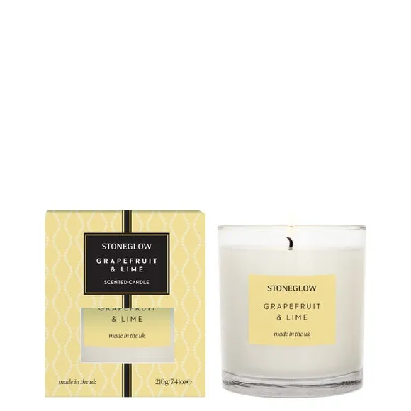 Grapefruit & Lime Scented Candle - Light Yellow image