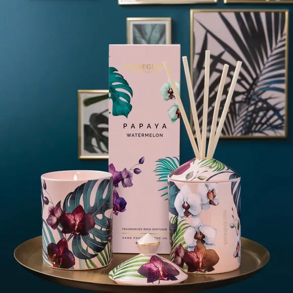 Reed Diffuser with Papaya Watermelon - Pink image
