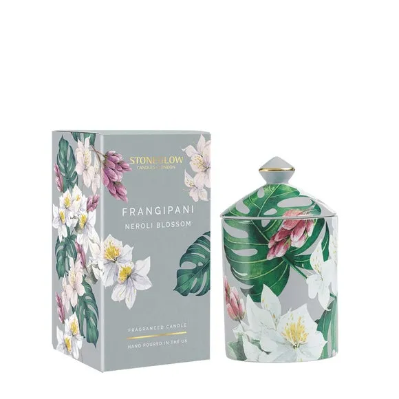Scented Candle Frangipani Neroli - Grey, Ceramic