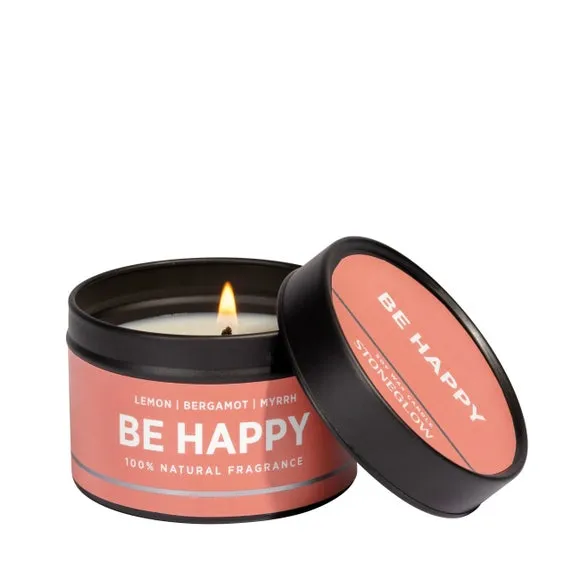 Wellbeing Candle Tin - Orange, Soy Wax image