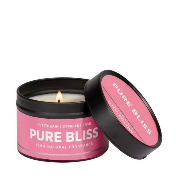 Wellbeing Candle Tin - Pink, Soy Wax image
