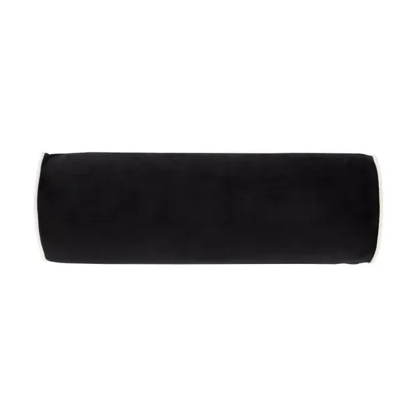 Bolster Cushion - Black, Velvet