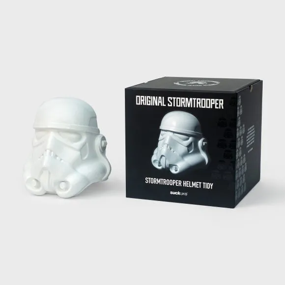 Helmet Desk Organizer - White, Resin