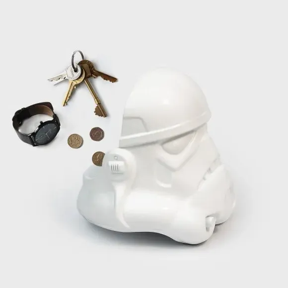 Helmet Desk Organizer - White, Resin