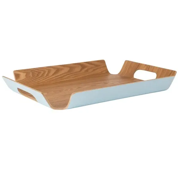Large Serving Tray - Sky, Pressed Willow