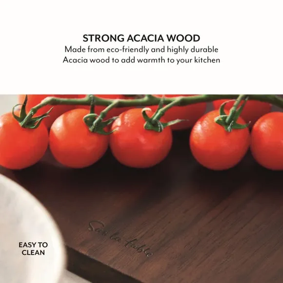 Rectangular Paddle Board - Brown, Acacia Wood