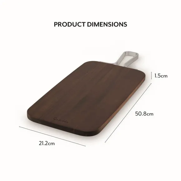 Rectangular Paddle Board - Brown, Acacia Wood