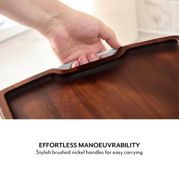 Rectangular Serving Tray - Brown, Acacia Wood