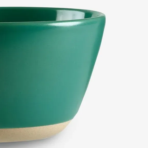 Set of 2 Cereal Bowls - Green, Stoneware
