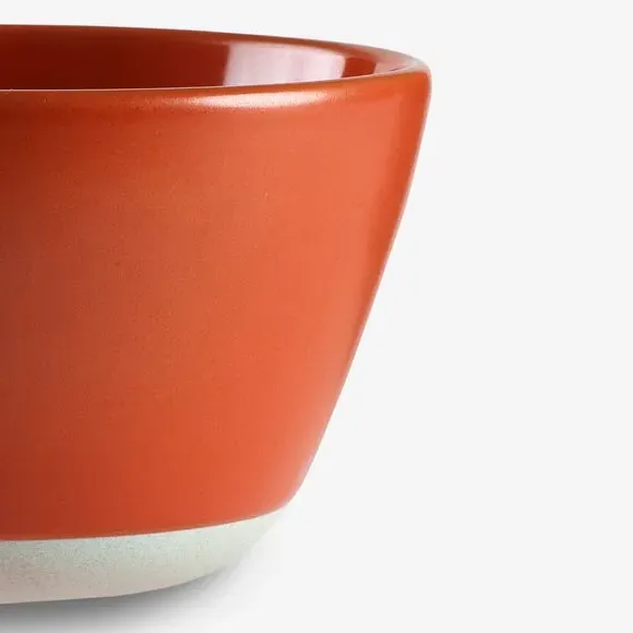 Set of 2 Cereal Bowls - Orange, Stoneware