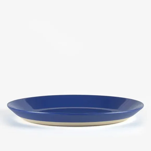 Set of 2 Dinner Plates - Blue, Stoneware