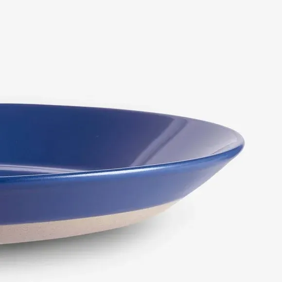 Set of 2 Dinner Plates - Blue, Stoneware