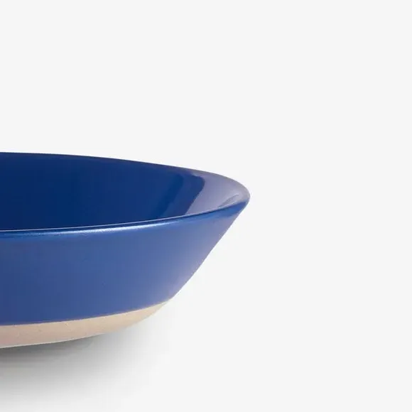 Set of 2 Pasta Bowls - Blue, Stoneware