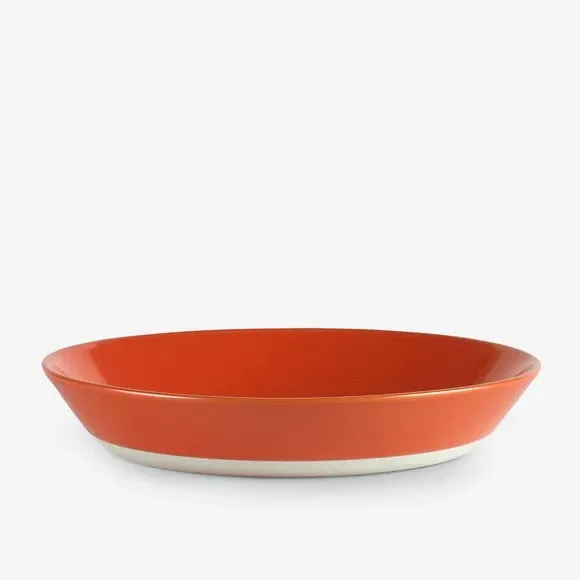 Set of 2 Pasta Bowls - Orange, Stoneware
