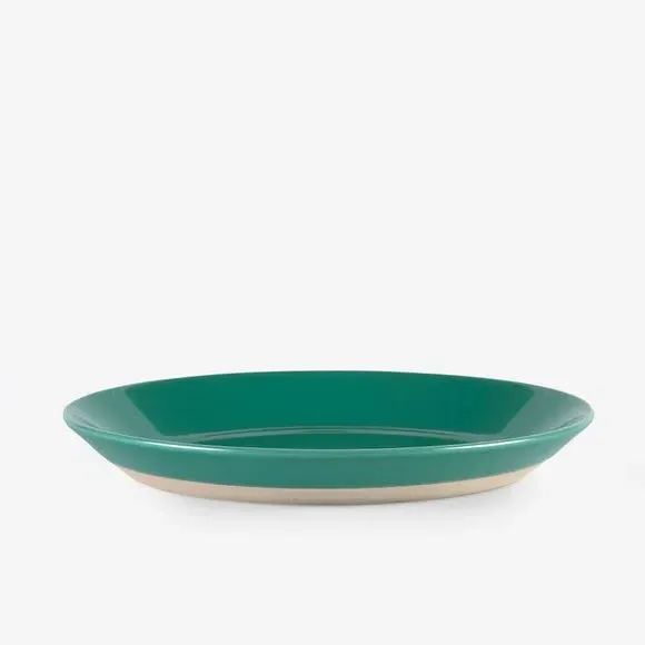Set of 2 Side Plates - Green, Stoneware