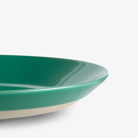 Set of 2 Side Plates - Green, Stoneware