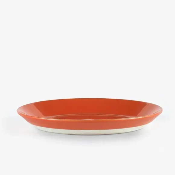 Set of 2 Side Plates - Orange, Stoneware